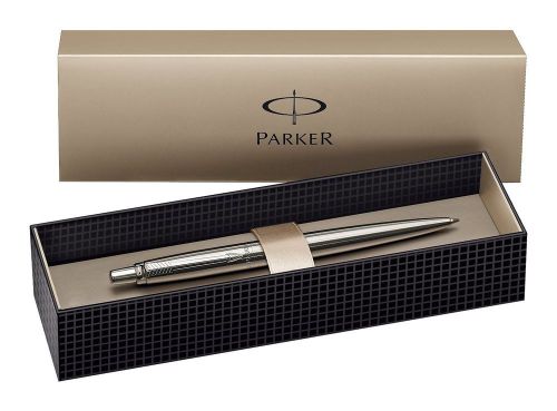 Parker Jotter Pen, Stainless Steel, Medium Point, Black Ink