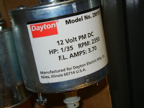 Dayton 2m197 motor 12 volt dc 1/35 hp 2350rpm 3.7amp for sale
