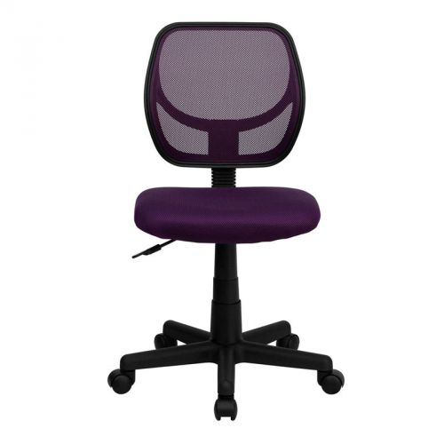 Low Back Purple Mesh Swivel Task Chair [WA-3074-PUR-GG]