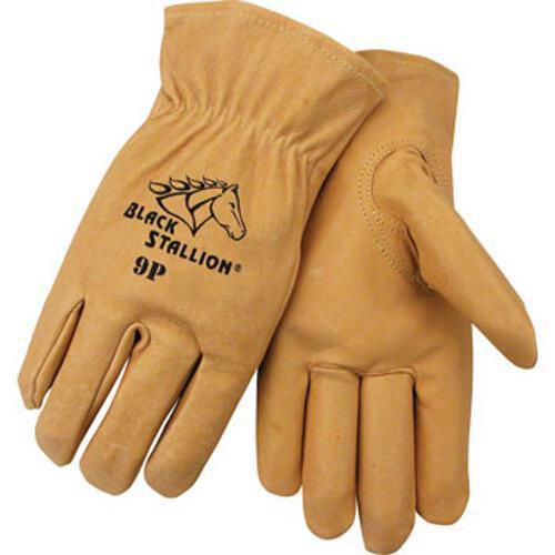 Black Stallion Medium  9P Quality Pigskin Driving Gloves