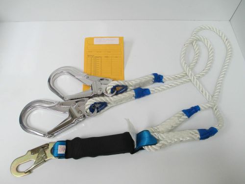 Tractel tracpac 5/8&#034; rope shock-absorbing lanyard c826m new in package for sale