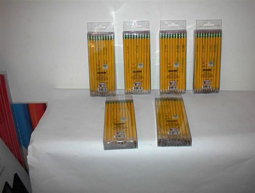 Ticonderoga Pre-Sharpened Pencil, #2, Yellow 6 PACKS OF 30 = &#034;180&#034; ITEMS SHOWN