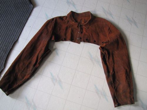 Mens Vintage Cowhide Welders cape sleeve protective clothing, size large