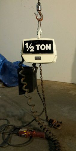 Coffing 1/2 ton electric chain hoist for sale