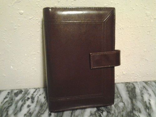 DAY TIMER DAY RUNNER ORGANIZER BURGUNDY FAUX LEATHER