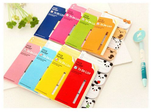m, Cute Funny Animal Stick Post Bookmark Point Mark Memo Flags Sticky Notes 1PC