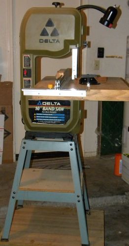 Delta 10&#034; Band Saw.  Bench Top w/ Lamp &amp; Stand Model 28-195