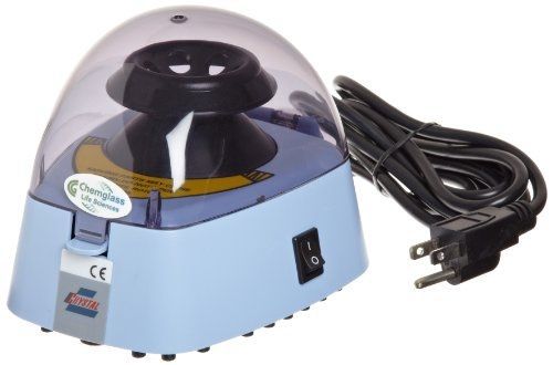 Chemglass cls-1601-001 mini centrifuge, 5-1/2&#034; width x 4-1/2&#034; height x 6-3/32&#034; for sale