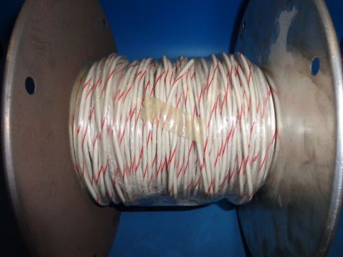 135ft) m16878/3bk92 14 awg 19 cond. 3000v 105° white w/ red stripe military wire for sale