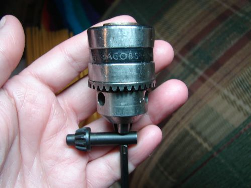 Used JACOBS  Multi-craft drill chuck 1/16&#034; -3/8&#034; cap 3/8&#034;x 24 thread MT LOT 10