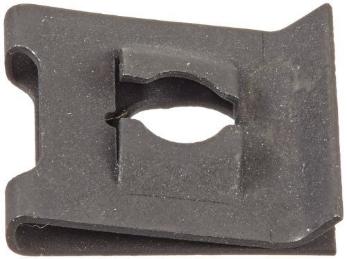Small parts steel standard u-style clip-on nut, plain finish, #8-32 thread size, for sale