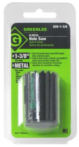 #825-1-3/8 GREENLEE BI-METAL HOLESAW 1-3/8&#034; (FOR 1&#034; CONDUIT) ***NEW***