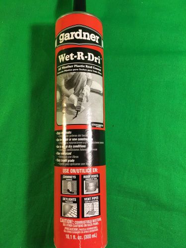 New Gardner Wet-R-Dri All Weather Plastic Roof Cement 10.1 Fl Oz Free shipping