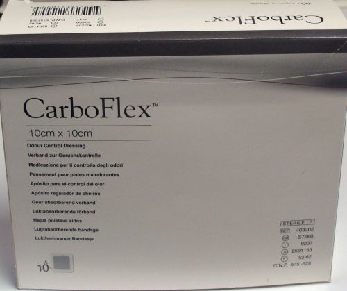 CarboFlex Odor Control Dressing by ConvaTec: 4&#034; x 4&#034; - Box of 10
