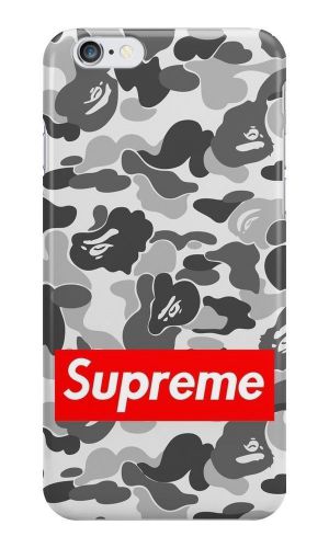 Supreme Bape Camo Grey Apple iPhone iPod Samsung Galaxy HTC Case