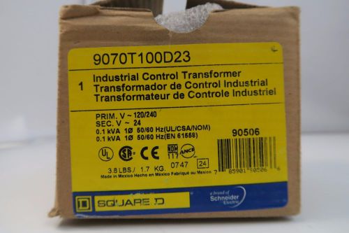 Square D 9070T100D23 Control Transformer NEW!!!