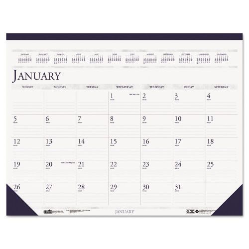 Year 2016 Desk Pad Calendar Chipboard Large Monthly Office Daily Yearly Wall New