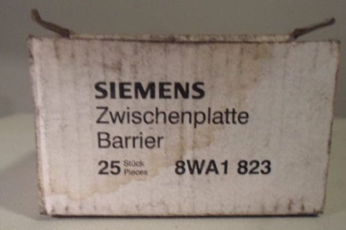 New in box 25 siemens yellow terminal block barrier 8wa1 823 nib nos for sale