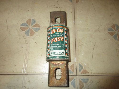 USED BUSSMANN KRP-C 800 HI CAP TIME DELAY CURRENT LIMITING FUSE
