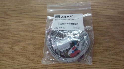 Philips M2590A 3-Snap Leadset for Phililps M2601A ***OEM NEW***