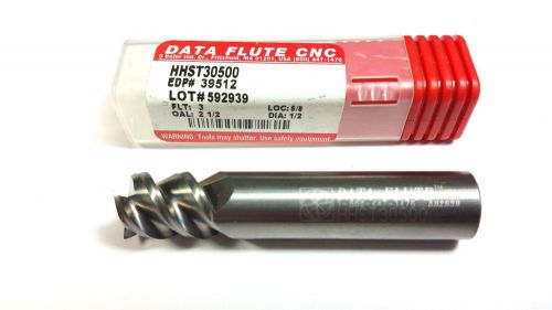 1/2&#034; Data Flute Carbide 3 Flute End Mill (Q 221)