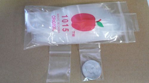 1000 Clear 1&#034;x 1.5&#034; baggies 1015 mini ziplock bags Apple brand reclosable
