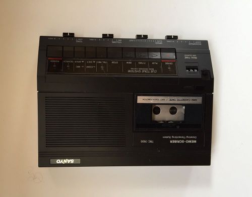 Vintage Sanyo Micro Cassette Dictating Transcribing System TRC-7600.      WJ