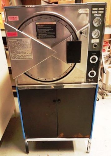 Pelton &amp; crane magna-clave with stand/cabinet and recording thermometer for sale