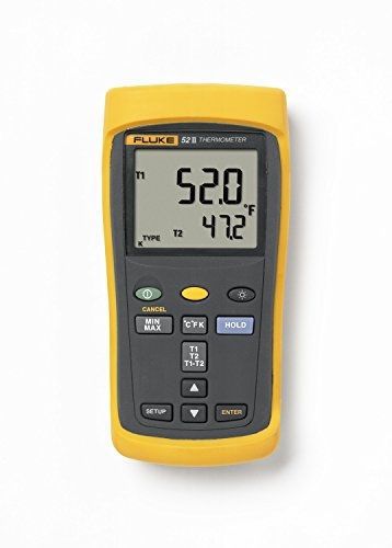 Fluke 52-2 60hz dual input digital thermometer for sale