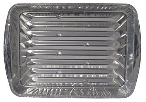 Durable Packaging 3000-30 Disposable Aluminum Broiler Pan, Large (Pack of 500)