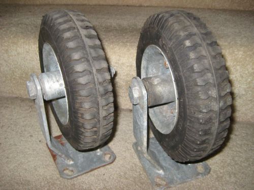 8&#034; Fixed Casters with Air-Filled Pneumatic Tires