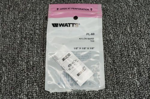 Watts nylon barb tee pl-60 1/8&#034; x 1/8&#034; x 1/8&#034; for sale