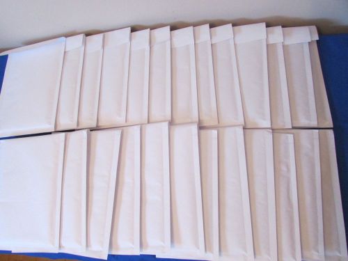25 X Size C #00 Bubble Envelope Mailer White Inner Dim: 150x215 mm