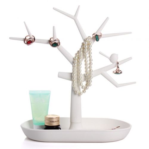 Jewelry Necklace Ring Earring Tree Stand Display Organizer Holder Show Rack CR