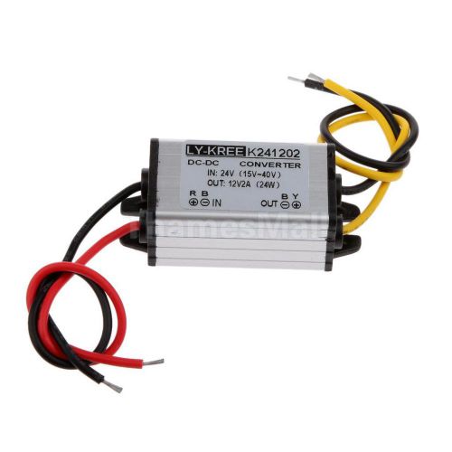Dc buck step-down converter 24v to 12v 2a 24w voltage car led power supply for sale