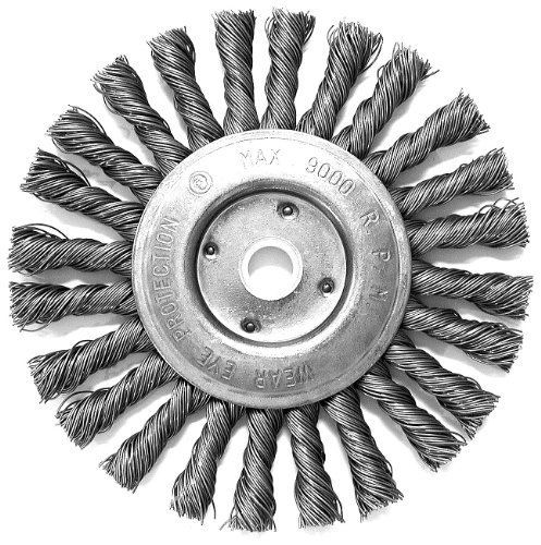 Hot max 26087 6-inch twist knot wire wheel, 5/8-inch arbor for sale