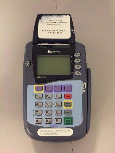 Verifone Omni 3200SE Retail Store Credit Card Terminal Processor - Printer