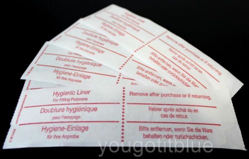 Lot of 50 Try-on Swimsuit Protective Hygienic-Hygenic Liner Adhesive Strip New