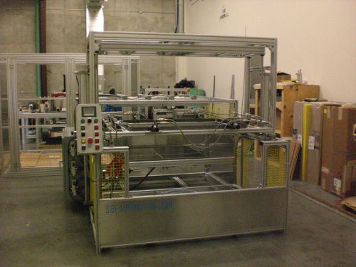 SIBE AUTOMATION VACUUM FORMING MACHINE 36&#034;X48&#034; THERMOFORMING DUAL HEAT 2 PLATEN