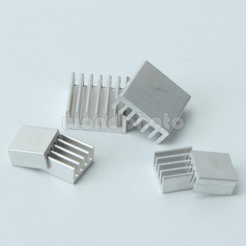 6pcs 2 Sizes Chip IC Aluminum Heat Sink Heatsink  Electronic Heat Dissipation