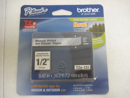 Brother P-touch TZe Labeling Laminated Tape for Outdoor and Indoor Use 1/2&#034;