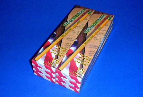 Six Dozen Dixon Ticonderoga Pencils #13883 No.3 Hard w/boxes - 72 Pencils