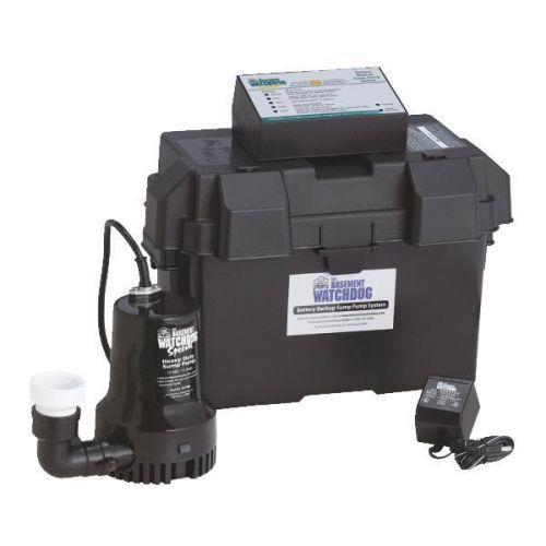 The basement watchdog battery backup pump system for sale