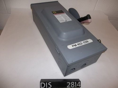 Sqaure d 600 volt 100 amp fused disconnect switch (dis2814) for sale