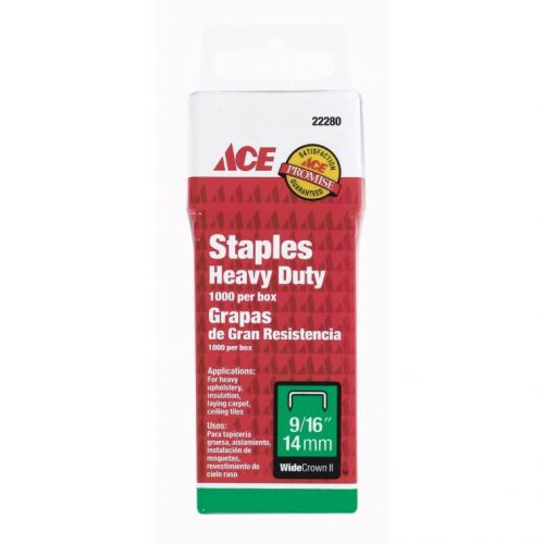 Ace® 9/16in Wide Crown II Heavy Duty Staples