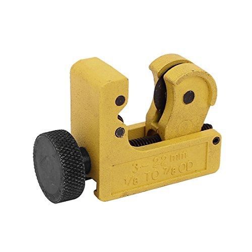 uxcell Mini Yellow 1/8inch to 7/8inch OD Copper Iron Pipe Tube Cutter