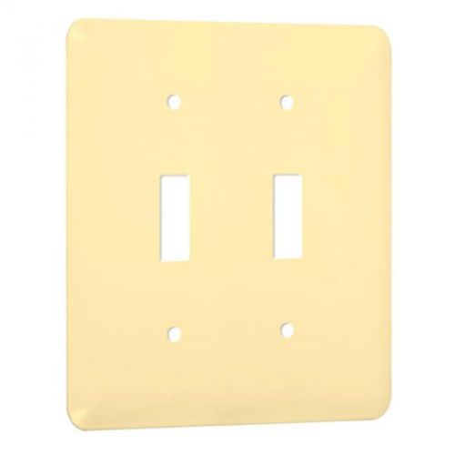 Double Toggle Princess Ivory Hubbell Electrical Products Standard Switch Plates