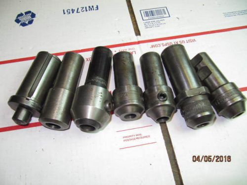 LOT OF 7 EA END MILL ADAPTERS CNC/ MILL