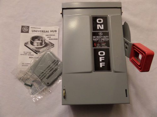 GE General Electric Heavy Duty Safety Switch NP 266212A 30 AMP 240 VAC Max HP7.5