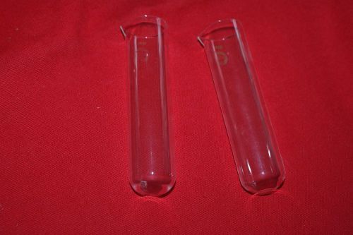 50ml Pyrex Test Tubes (lot of 3) with a Pour Spout 4-1/2&#034; X 7/8&#034; Lab Glassware